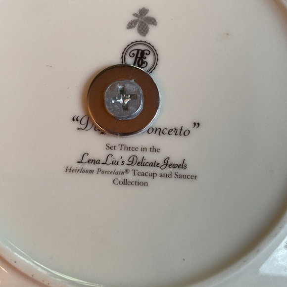 Teacup Saucer Daffodil Concerto Lena Liu Delicate Jewels Bradford Editions S797 - Picture 7 of 7